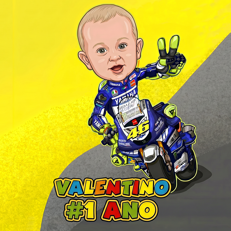 Valentino Rossi GP Poster